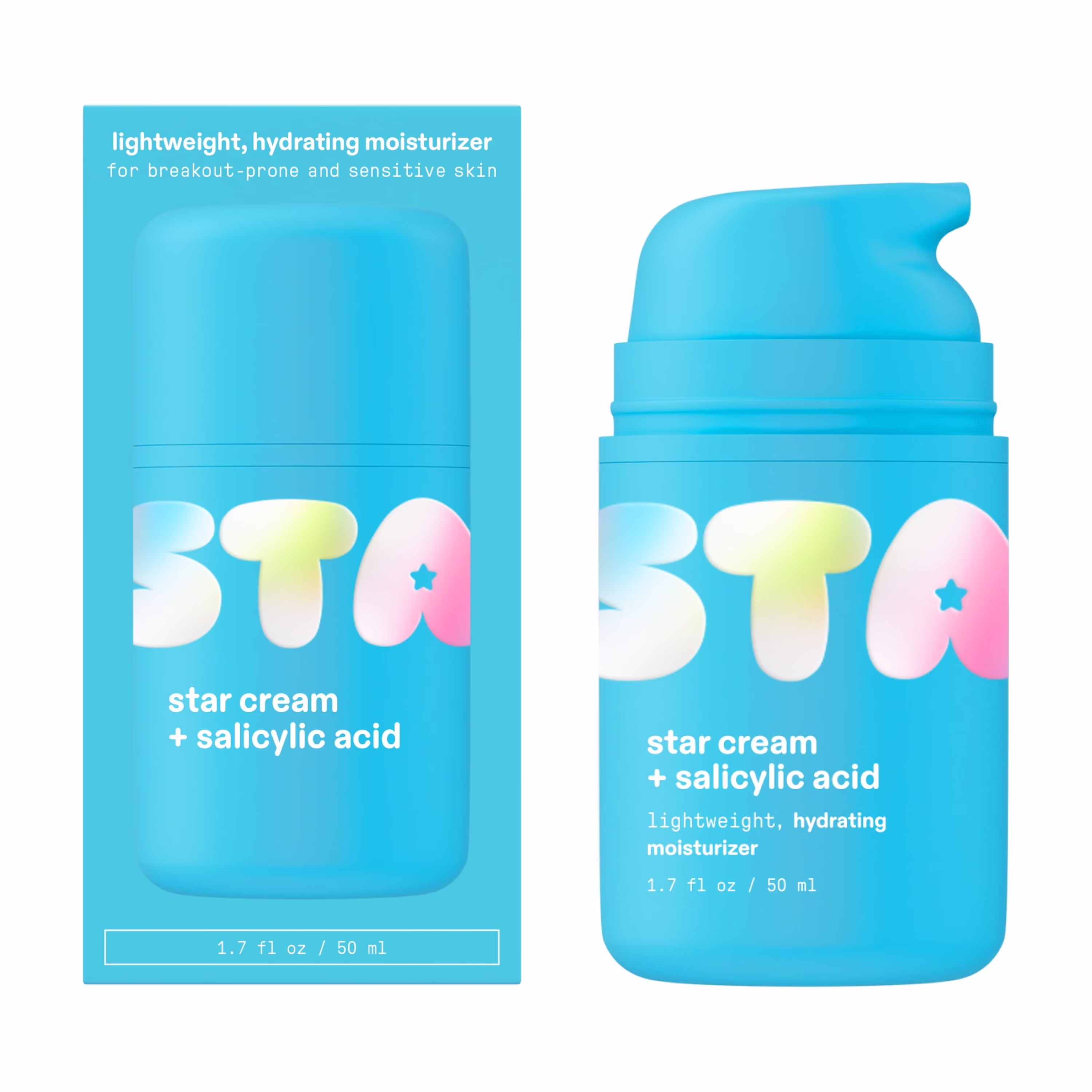 Star Cream + Salicylic Acid Lightweight Hydrating Moisturizer (50 ml)